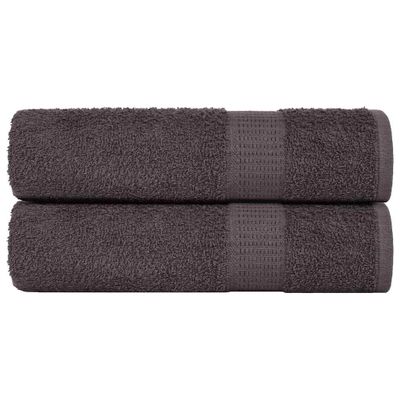 vidaXL Osušky do kúpeľne FROGN 2 ks antracitové 100x150 cm 360 g/m²