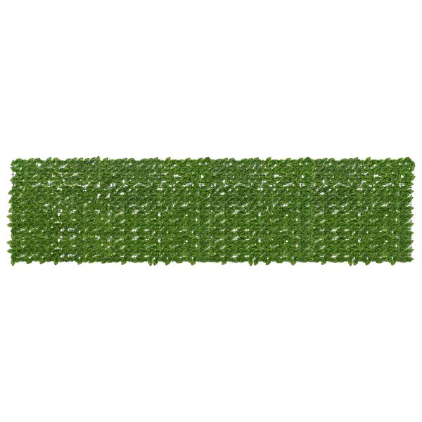 vidaXL Balkónový plôtik s listami Zelená a žltá 400 x 100 cm