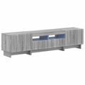 vidaXL 5-dielny LED TV kabinet Sivý Sonoma Kompozitné drevo