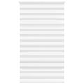 vidaXL Zebra roleta biela 135x230 cm šírka látky 130,9cm polyester