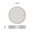 LED povrchové svietidlo NEXXO, okrúhle, biele, 21W, neutrálna biela