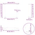vidaXL Nohy konferenčného stolíka v tvare V, 2 ks, antracitové, 50 x (42-43,3) cm, oceľ