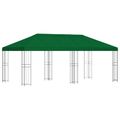 vidaXL Záhradný altánok 6 x 3 m Zelená Polyester a oceľ 190 gsm