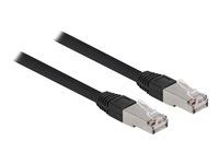 Patch kábel - RJ-45 (M) do RJ-45 (M) - 10 m - 7 mm - S/FTP - CAT 6a - neobsahuje halogén, lisovaný, vonkajší - čierna