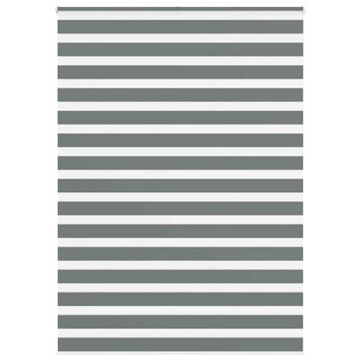 vidaXL Zebrová roleta tmavosivá 155x230 cm šírka látky 150,9 cm polyester
