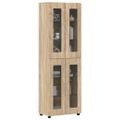 vidaXL Highboard FLORIN 60 x 35 x 182 cm Sonoma dub Kompozitné drevo