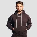 Mikina Aura Hoodie Tee Brown - GymBeam, veľkosť XXXL, 95% bavlna, 5% elastan