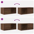 vidaXL TV stolíky 2 ks hnedý dub 60x31x25,5 cm spracované drevo