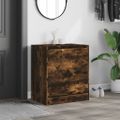 vidaXL Botník dymový dub 60x42x69 cm spracované drevo
