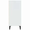 vidaXL Komoda biela 90x34x80 cm kompozitné drevo