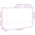 vidaXL Skrinka na platne sivá sonoma 74,5x38x48 cm kompozitné drevo