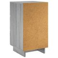 vidaXL Nočný stolík Sivý Sonoma 33,5 x 34,5 x 60 cm Kompozitné drevo