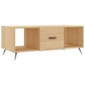 vidaXL Konferenčný stolík dub sonoma 102x50x40 cm kompozitné drevo