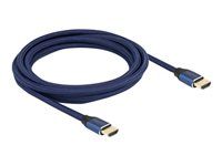 Ultra High Speed - HDMI kábel - HDMI s pinmi (male) do HDMI s pinmi (male) - 3 m - trojnásobne tienený - modrá - kontakty osvetlené zlatou farbou, podpora 8K60Hz (7680 x 4320)