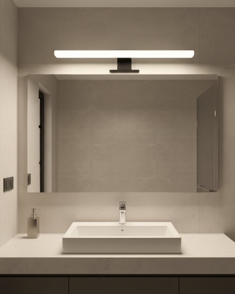 Q-310B LED 10W/850lm/4000K zrkadlové svetlo 50cm - čierne QTEC