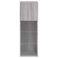 vidaXL TV skrinka s LED svetlami sivá sonoma 30,5x30x90 cm