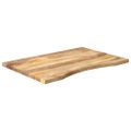 vidaXL Stolová doska so zakrivením 100x60x2,5 cm surový mangový masív