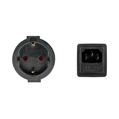 PremiumCord Predlžovací prívod 230V s EURO konektorom C14 (IEC connection), 1,5m Kábel, napájací, predlžovací, 230V, do 10A, IEC-320-C14 (M) na CEE 7/7 (F), 1,5m, čierny