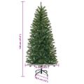 vidaXL Umelý vianočný stromček Zelená 120 cm PVC, PE a oceľ