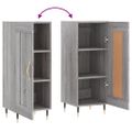 vidaXL Komoda sivý dub sonoma 34,5x34x90 cm spracované drevo