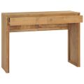 vidaXL Konzolový stolík 100x35x75 cm teakový masív