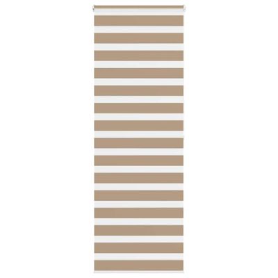 vidaXL Zebrová roleta pieskovo hnedá 75x200 cm šírka látky 70,9 cm polyester