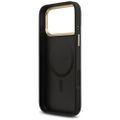 Obal Guess pre iPhone 17 Pro Max HC MAGSAFE PU W/ PEONY HOT STAMP čierny