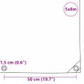 vidaXL Tarpaulin 650g / m² Hnedá 5 x 8 m Plátno s PVC povrchom