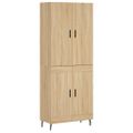 vidaXL Vysoká skrinka dub sonoma 69,5x34x180 cm spracované drevo