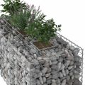 vidaXL Gabiónová vyvýšená posteľ 140 x 60 x 55 cm Pozinkovaná oceľ