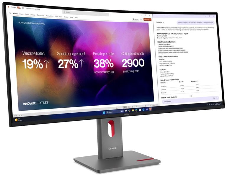 Lenovo P40WD-40/ 39,7" IPS/ 21:9/ 5120x2160/ 300cd/m2/ 2000:1 / 4ms/ webcam/ DaisyChain/ HDMI/ USB-C/ černý Lenovo P40WD-40/ 39,7" IPS/ 21:9/ 5120x2160/ 300cd/m2/ 2000:1 / 4ms/ webcam/ DaisyChain/ HDMI/ USB-C/ cerný