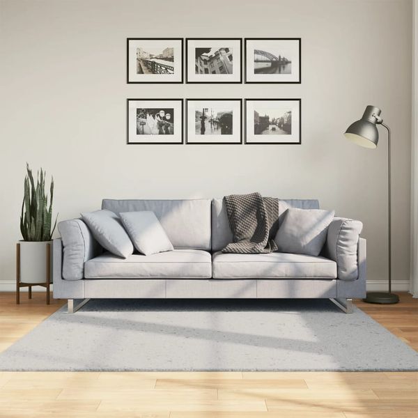 vidaXL Koberec HUARTE s krátkym vlakom umývateľný sivý 160x160 cm