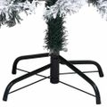 vidaXL Umelý vianočný stromček, zasnežený, zelený 120 cm, PVC