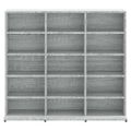 vidaXL CD skrinka sivá sonoma 100x23x89,5 cm spracované drevo