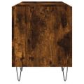 vidaXL Skrinka na platne dymový dub 121x38x48 cm kompozitné drevo