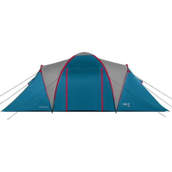 Rodinný stan NILS Camp NC6431 Highland IV modrý/svetlo sivý