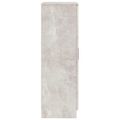 vidaXL Botník betónovo-sivý 55x35x108 cm spracované drevo