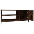 vidaXL TV skrinka dymový dub 100x40x45 cm spracované drevo