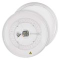 LED nástenné svietidlo ILVI, kruhové 30 W, stmievanie + CCT, drevo