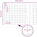 vidaXL Divoký plot 1000 x 120 x 0,18 cm Železo Horúce zinkovanie