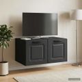vidaXL Nástenná TV skrinka Čierna 59,5 x 41 x 30 cm Kompozitné drevo