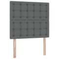 vidaXL Postel s úložným prostorem a matrací Tmavo šedá 90 x 200 cm