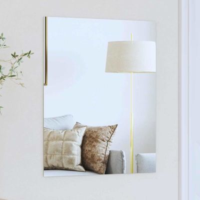 vidaXL Nástenné zrkadlo Obdĺžnikový 50 x 60 cm tvrdené sklo