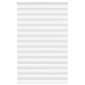 vidaXL Zebra roleta biela 145x200 cm šírka látky 140,9cm polyester