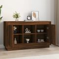 vidaXL Komoda hnedý dub 102x35x60 cm spracované drevo