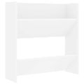 vidaXL Nástenné skrinky na topánky 4 ks, biele 60x18x60 cm