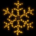 vidaXL Silueta vianočnej vločky s LED 3 ks teplé biele 59x59 cm