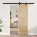 vidaXL Posuvné dvere ORKDAL 73,5 x 211 cm Borovicový masív Prírodná