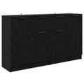 vidaXL Komody 2 ks Čierny dub 60 x 30 x 70 cm Kompozitné drevo