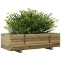 vidaXL Záhradný kvetináč 90x40x26,5 cm impregnovaná borovica